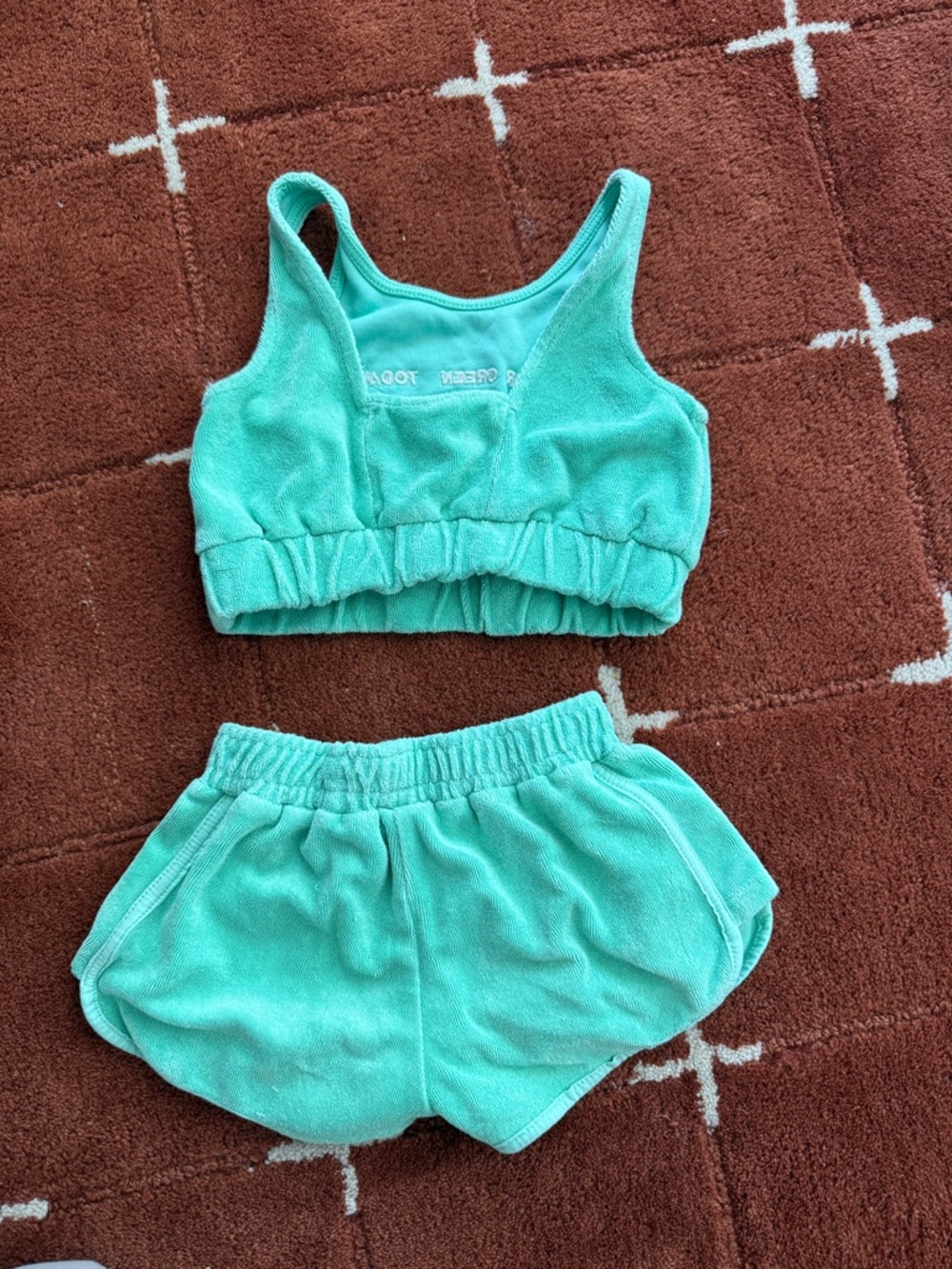 Zara Terry Shorts & Crop Set - Picture 4 of 5